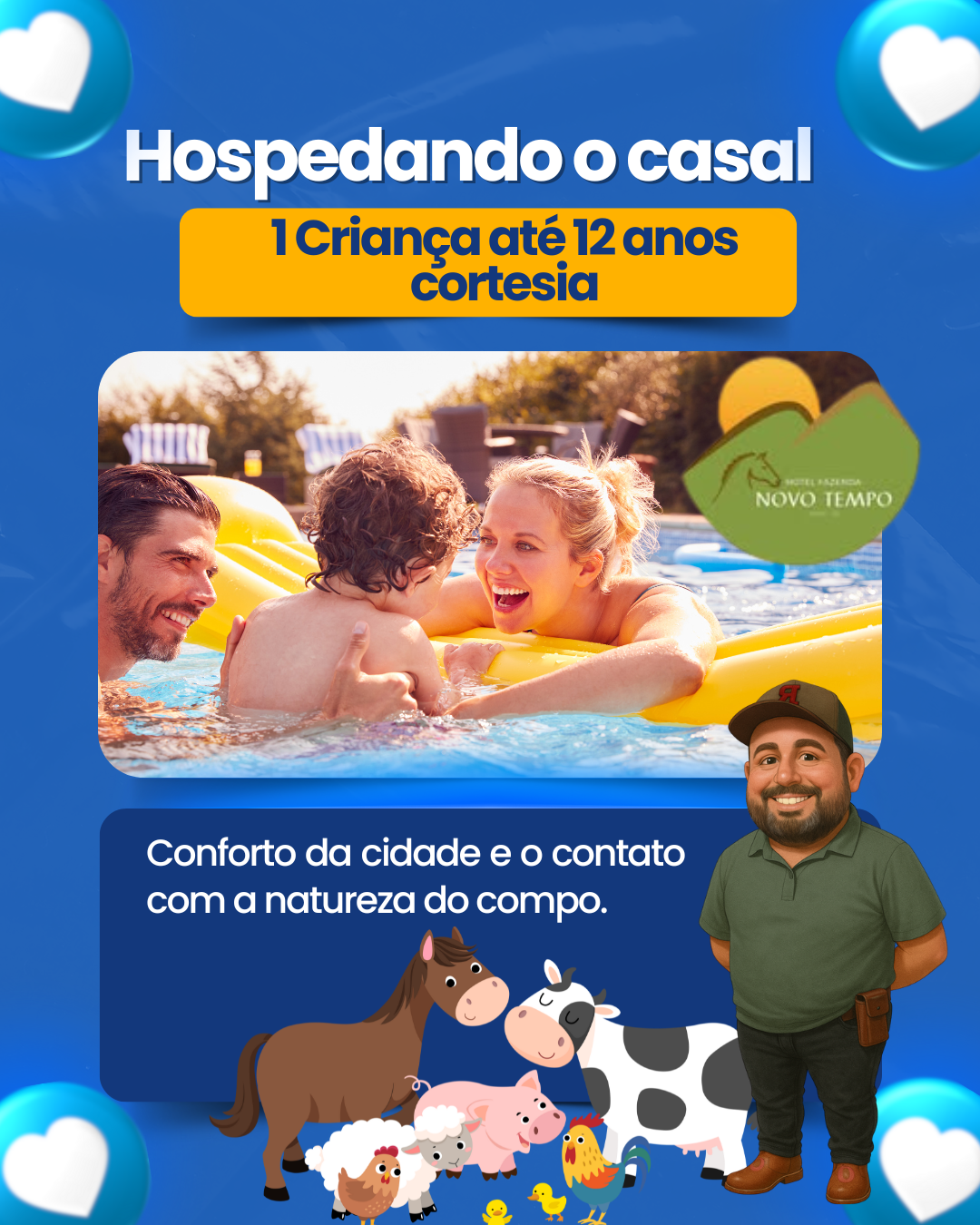 Quarto duplo com pensão completa (3 Refeições)